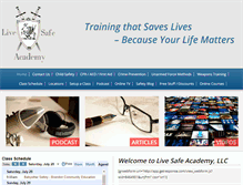 Tablet Screenshot of livesafeacademy.com